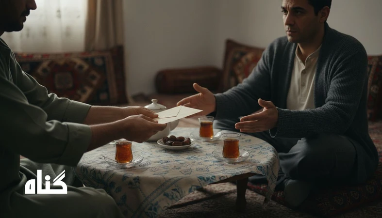 صحنه‌ای آرام از کمک کردن با نیت خیر که می‌تواند آسیب پنهان و شرم در رابطه ایجاد کند؛ درباره مرزهای رابطه و شأن انسان