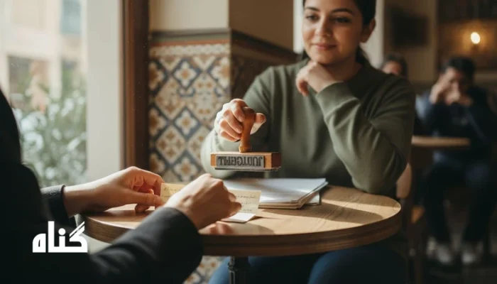 صحنه ای آرام از قضاوت و مکث؛ تصویر مفهومی از اخلاق بی زمینه و جدا شدن حکم از موقعیت انسانی