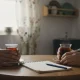 دو نفر پشت میز آشپزخانه با فضای مکث و سکوت؛ تصویر نماد توقع پنهان و قراردادهای نانوشته در رابطه